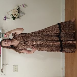 NWT Leopard Print Maxi Dress